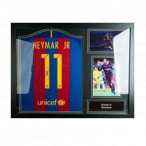 Футболка с автографом Неймара Signed Shirt (Framed)