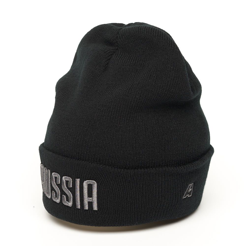 Шапка Россия 11389 черная с отворотом Russia