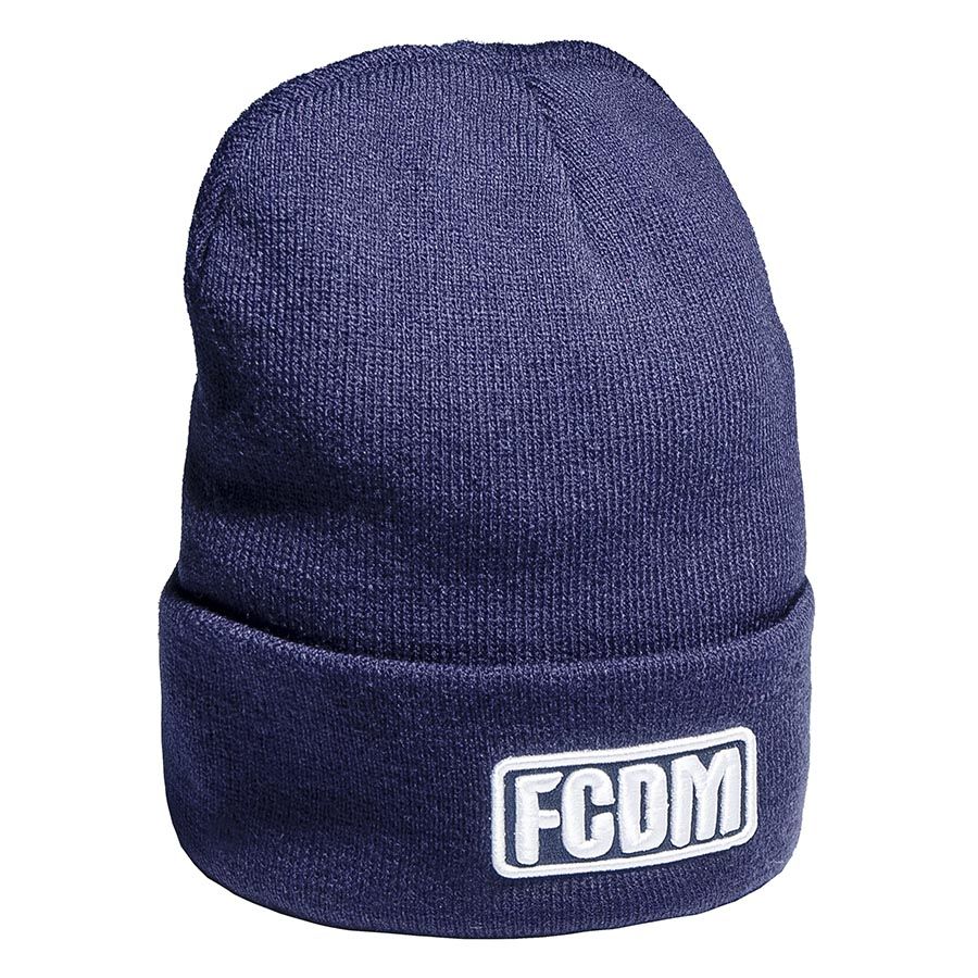 Шапка Динамо 60110, темно-синяя с отворотом FCDM
