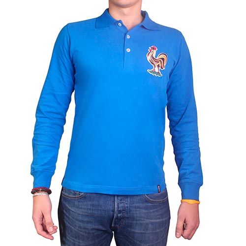 Ретро футболка Франция France 1950's Long Sleeve